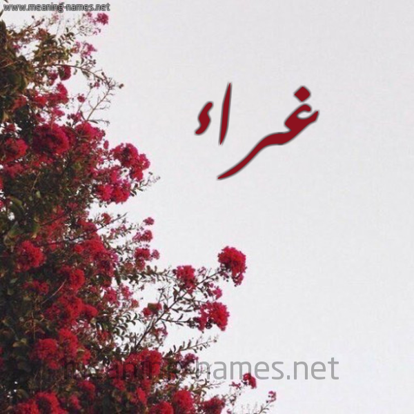 شكل 18 صوره الورد الأحمر للإسم بخط رقعة صورة اسم غراء Ghra"a