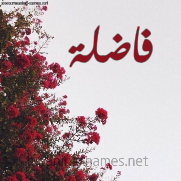 شكل 18 صوره الورد الأحمر للإسم بخط رقعة صورة اسم فاضلة Fadlh