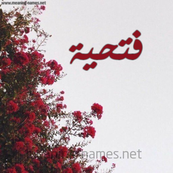 شكل 18 صوره الورد الأحمر للإسم بخط رقعة صورة اسم فتحية Fathia