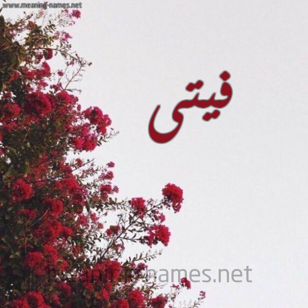 شكل 18 صوره الورد الأحمر للإسم بخط رقعة صورة اسم فيتى Fata