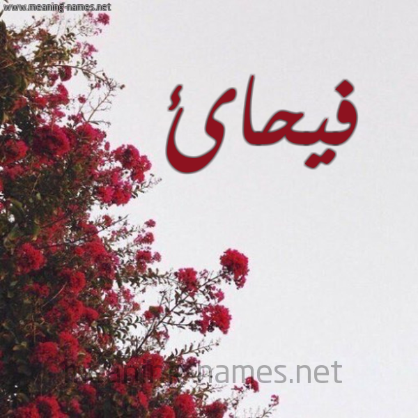 شكل 18 صوره الورد الأحمر للإسم بخط رقعة صورة اسم فيحائ Faihaa