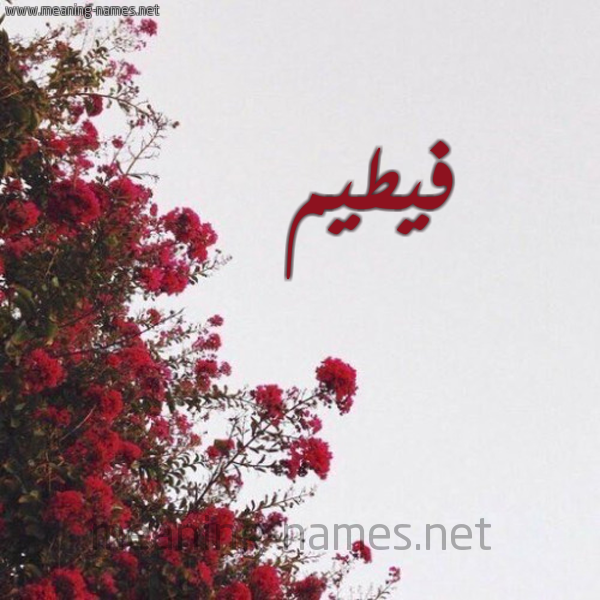 شكل 18 صوره الورد الأحمر للإسم بخط رقعة صورة اسم فيطيم Fateem