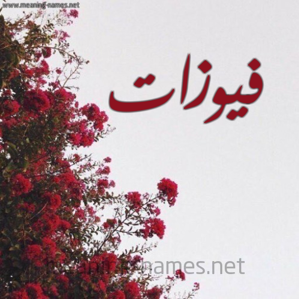 شكل 18 صوره الورد الأحمر للإسم بخط رقعة صورة اسم فيوزات Fawzat