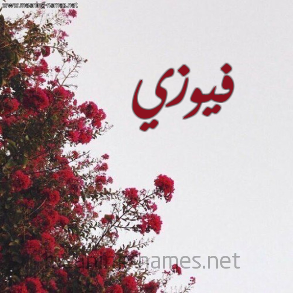 شكل 18 صوره الورد الأحمر للإسم بخط رقعة صورة اسم فيوزي Fawzi