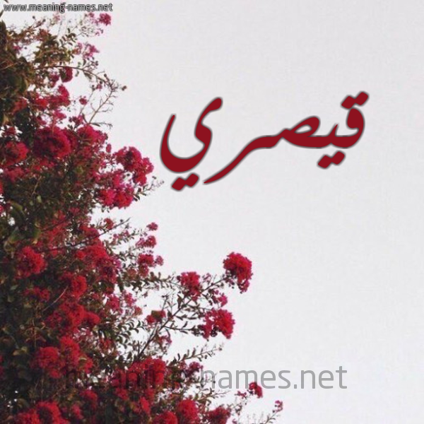 شكل 18 صوره الورد الأحمر للإسم بخط رقعة صورة اسم قيصري Qaisar