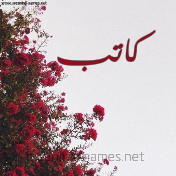 شكل 18 صوره الورد الأحمر للإسم بخط رقعة صورة اسم كاتب KATB