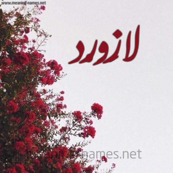 شكل 18 صوره الورد الأحمر للإسم بخط رقعة صورة اسم لازَوَرْد LAZAOARD