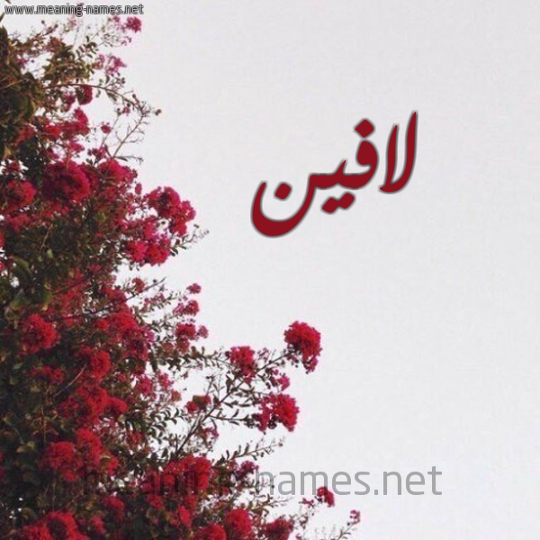 شكل 18 صوره الورد الأحمر للإسم بخط رقعة صورة اسم لافين lafeen