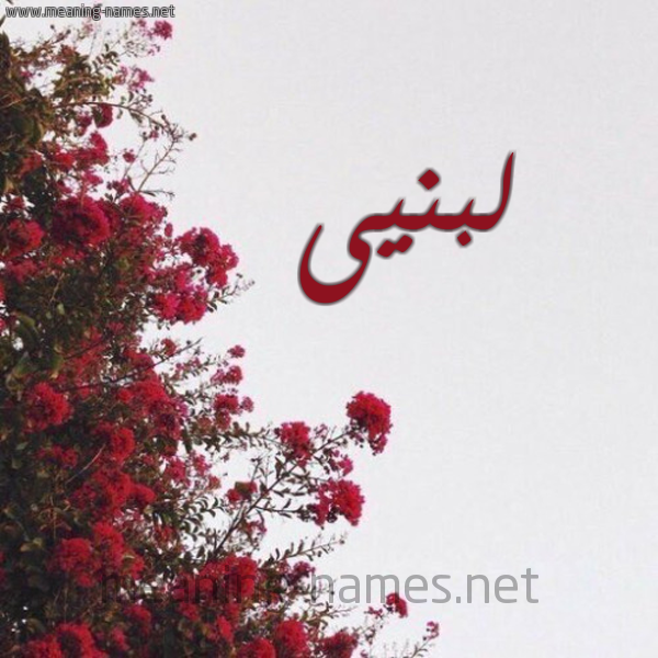 شكل 18 صوره الورد الأحمر للإسم بخط رقعة صورة اسم لبنيى Lubnah