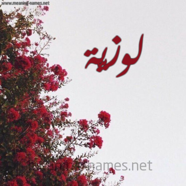 شكل 18 صوره الورد الأحمر للإسم بخط رقعة صورة اسم لوزيَّة LOZIAH