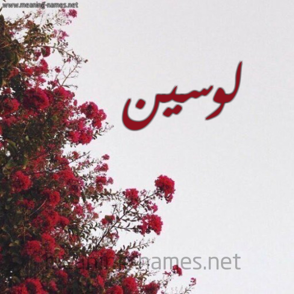 شكل 18 صوره الورد الأحمر للإسم بخط رقعة صورة اسم لوسين Losin