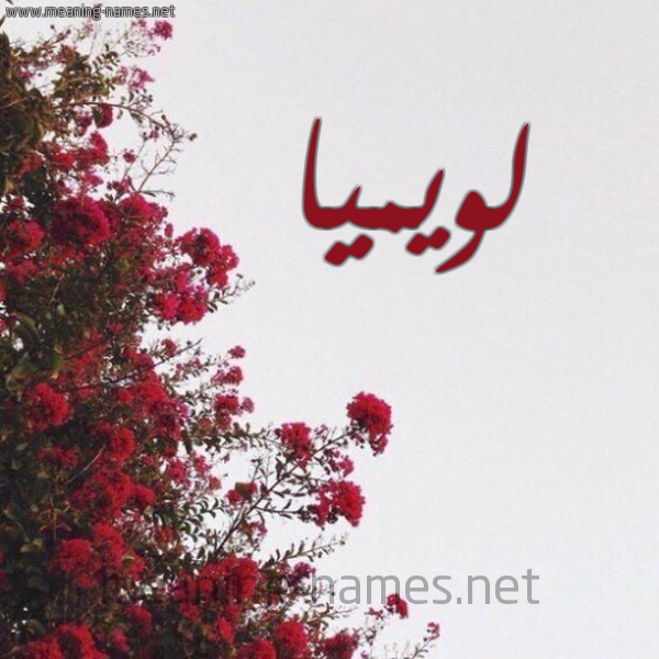شكل 18 صوره الورد الأحمر للإسم بخط رقعة صورة اسم لويميا Lumia