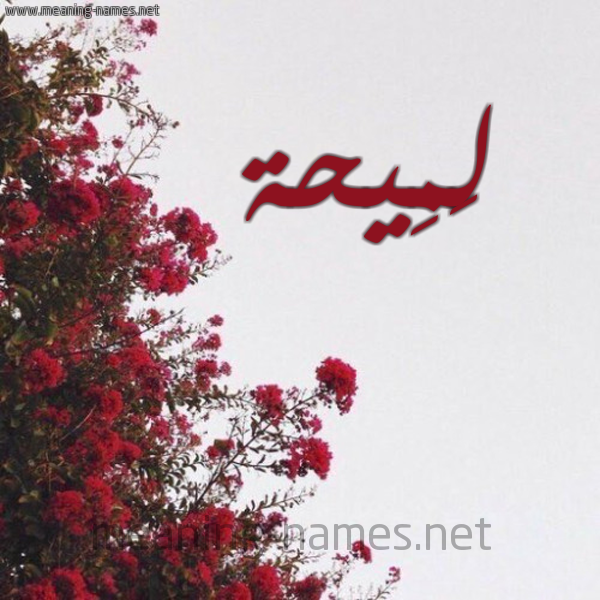 شكل 18 صوره الورد الأحمر للإسم بخط رقعة صورة اسم لَمِيحة LAMEIHH