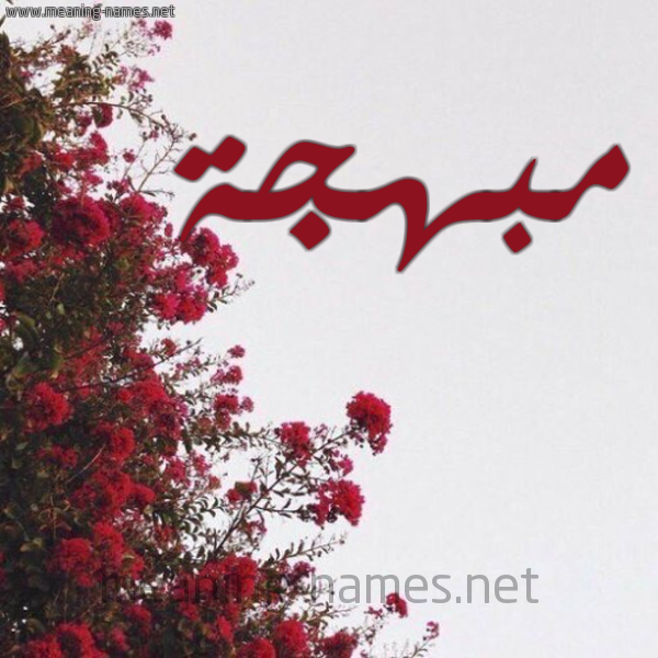 شكل 18 صوره الورد الأحمر للإسم بخط رقعة صورة اسم مبهجة Mbhjh