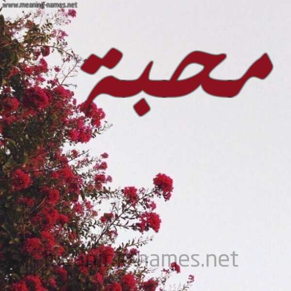 شكل 18 صوره الورد الأحمر للإسم بخط رقعة صورة اسم محبة Mhbh