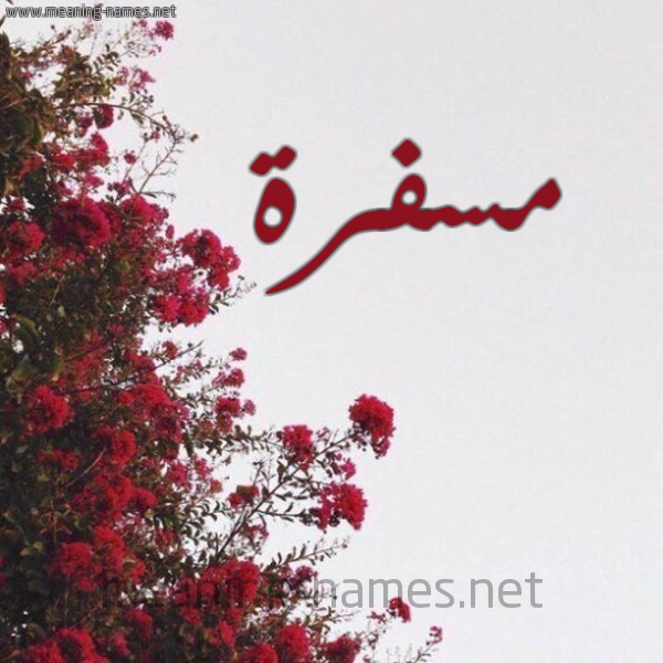 شكل 18 صوره الورد الأحمر للإسم بخط رقعة صورة اسم مسفرة Msfrh