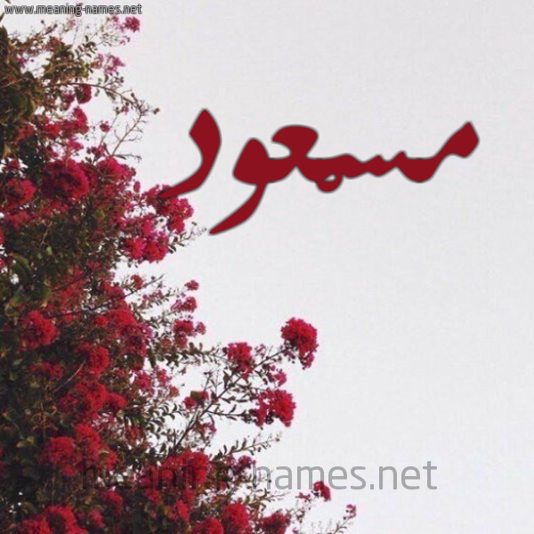 شكل 18 صوره الورد الأحمر للإسم بخط رقعة صورة اسم مسْعود MSAOD