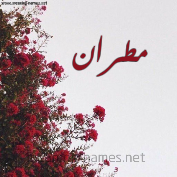 شكل 18 صوره الورد الأحمر للإسم بخط رقعة صورة اسم مطران MTRAN