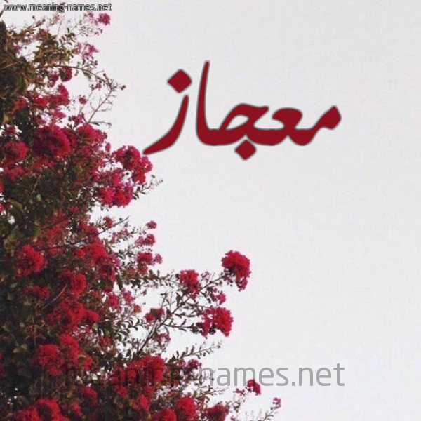 شكل 18 صوره الورد الأحمر للإسم بخط رقعة صورة اسم معجاز M'jaz