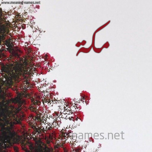 شكل 18 صوره الورد الأحمر للإسم بخط رقعة صورة اسم مكة Makka