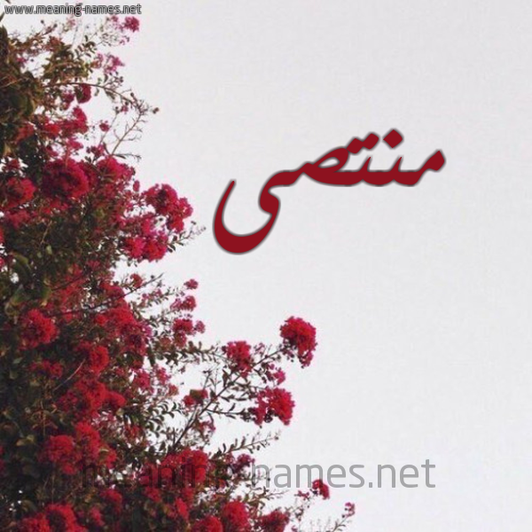 شكل 18 صوره الورد الأحمر للإسم بخط رقعة صورة اسم منتصى Mntsa