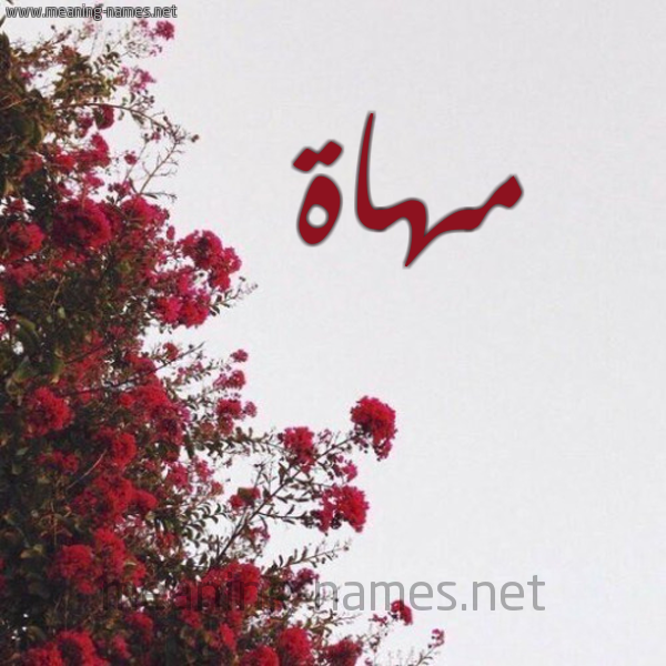 شكل 18 صوره الورد الأحمر للإسم بخط رقعة صورة اسم مهاة Mhah