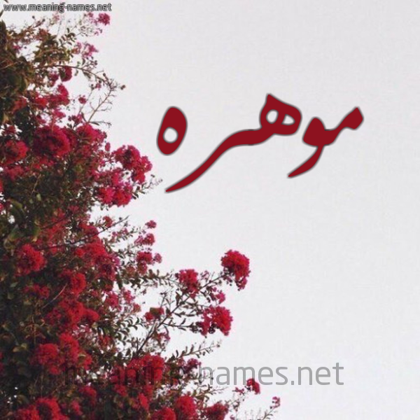 شكل 18 صوره الورد الأحمر للإسم بخط رقعة صورة اسم موهره Mohra