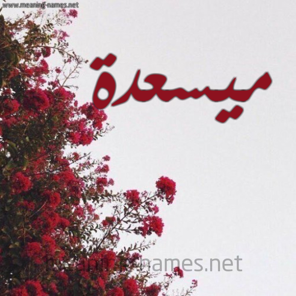شكل 18 صوره الورد الأحمر للإسم بخط رقعة صورة اسم ميسعدة Masada