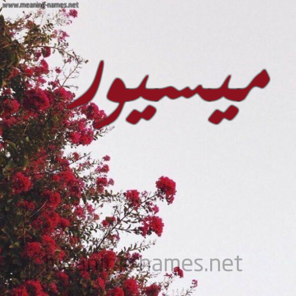 شكل 18 صوره الورد الأحمر للإسم بخط رقعة صورة اسم ميسيور Maisour