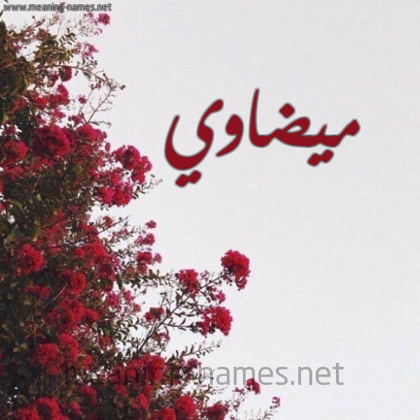 شكل 18 صوره الورد الأحمر للإسم بخط رقعة صورة اسم ميضاوي Madawi