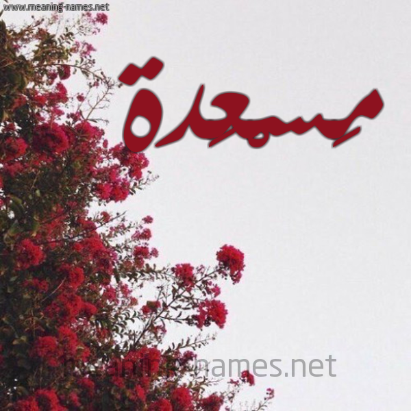 شكل 18 صوره الورد الأحمر للإسم بخط رقعة صورة اسم مَسْعَدة MASAADH