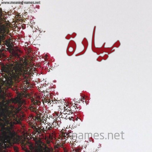 شكل 18 صوره الورد الأحمر للإسم بخط رقعة صورة اسم مَيّادة MAIADH