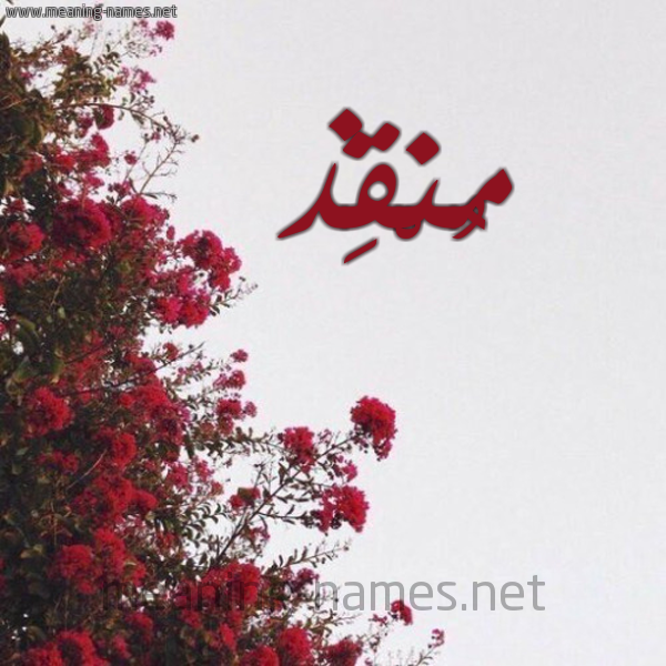 شكل 18 صوره الورد الأحمر للإسم بخط رقعة صورة اسم مُنْقِذ MONQEZ