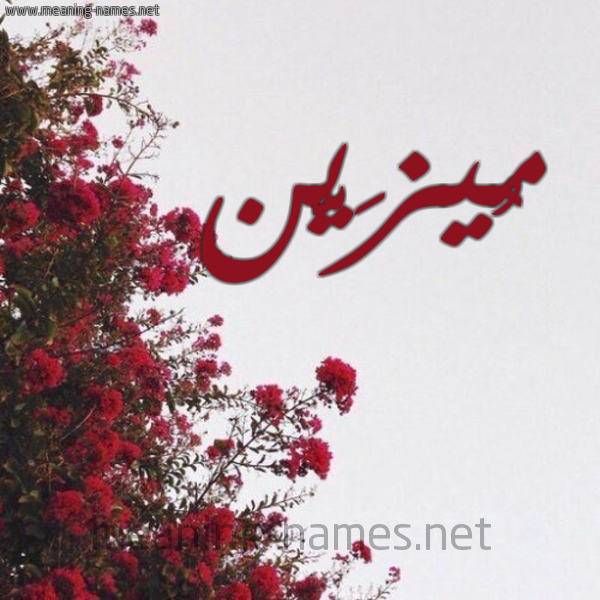 شكل 18 صوره الورد الأحمر للإسم بخط رقعة صورة اسم مُيزَيَّن Mozain