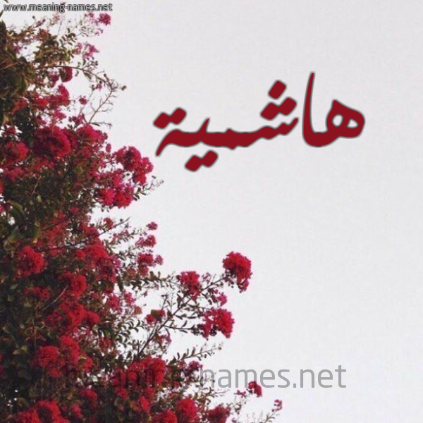 شكل 18 صوره الورد الأحمر للإسم بخط رقعة صورة اسم هاشمية Hashmyh