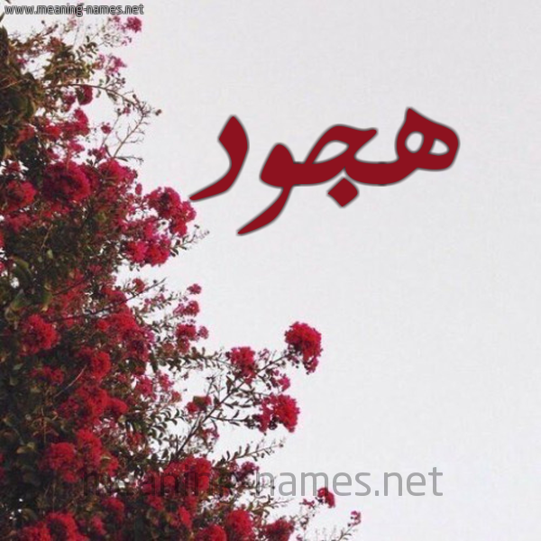 شكل 18 صوره الورد الأحمر للإسم بخط رقعة صورة اسم هجود Hjwd