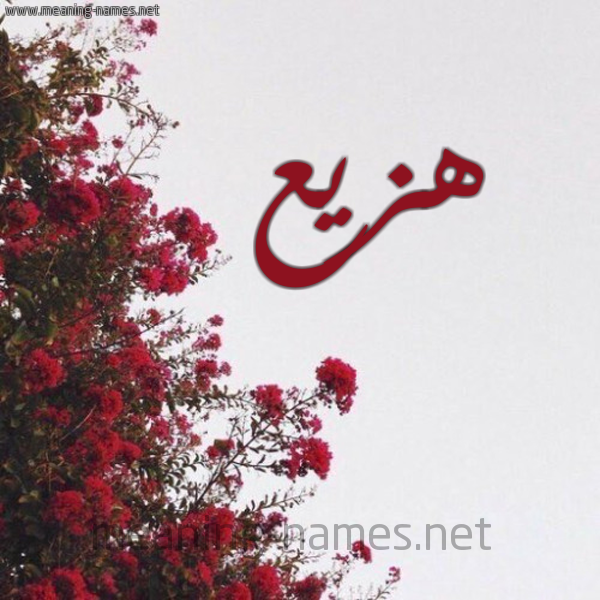شكل 18 صوره الورد الأحمر للإسم بخط رقعة صورة اسم هزيع Hzy'