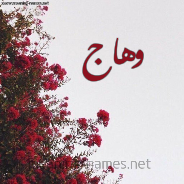 شكل 18 صوره الورد الأحمر للإسم بخط رقعة صورة اسم وهاج wohAG