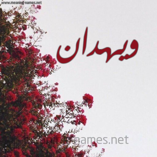 شكل 18 صوره الورد الأحمر للإسم بخط رقعة صورة اسم ويهدان Wahdan