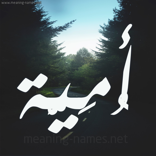 شكل 19 صوره طريق بين الشجر بخط رقعة صورة اسم أُمَيَّة AOMAIAH شكل 19 صوره طريق بين الشجر بخط رقعة صورة اسم أُمَيَّة AOMAIAH