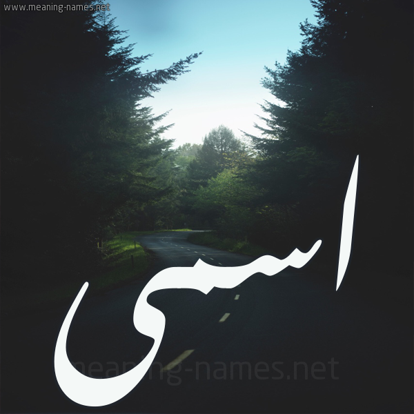 شكل 19 صوره طريق بين الشجر بخط رقعة صورة اسم اسمى Asma