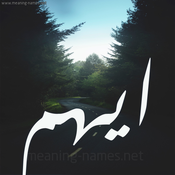 شكل 19 صوره طريق بين الشجر بخط رقعة صورة اسم ايهم Ayhm