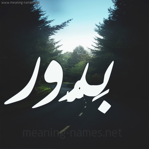 شكل 19 صوره طريق بين الشجر بخط رقعة صورة اسم بَدُّور BADOOR شكل 19 صوره طريق بين الشجر بخط رقعة صورة اسم بَدُّور BADOOR