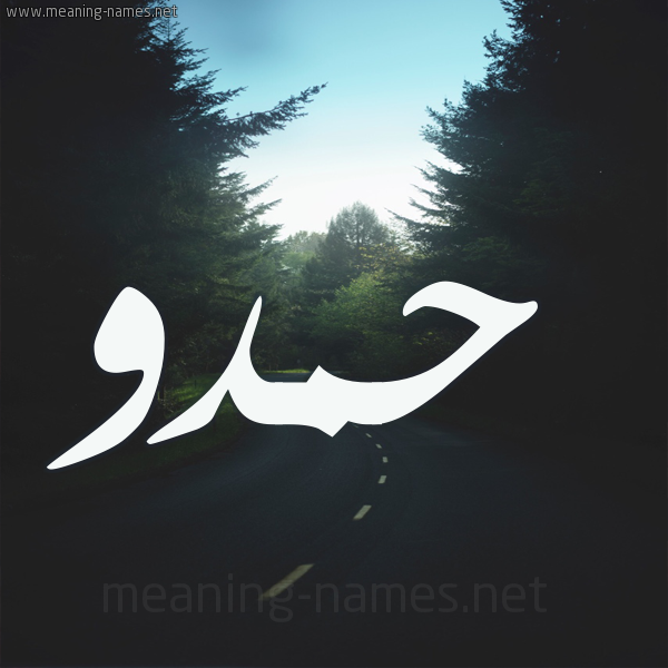 شكل 19 صوره طريق بين الشجر بخط رقعة صورة اسم حمدو Hmdo