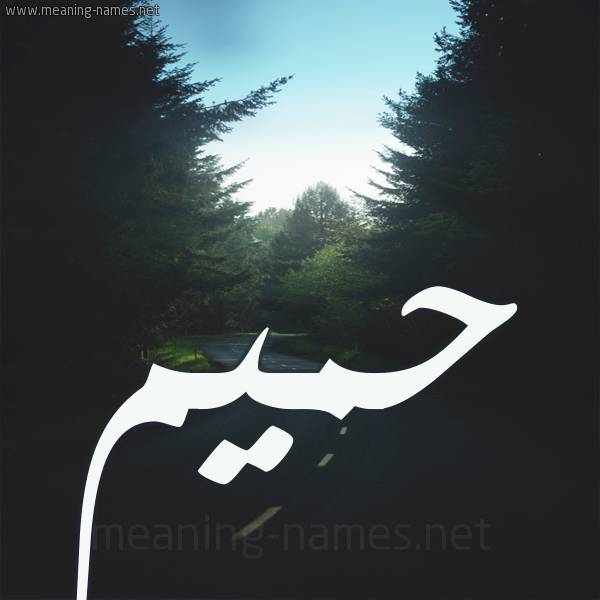 شكل 19 صوره طريق بين الشجر بخط رقعة صورة اسم حميم HMIM
