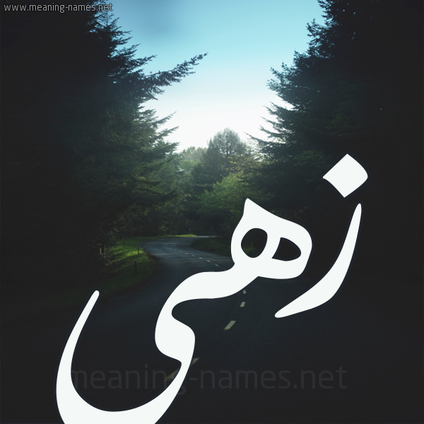 شكل 19 صوره طريق بين الشجر بخط رقعة صورة اسم زهى Zahi