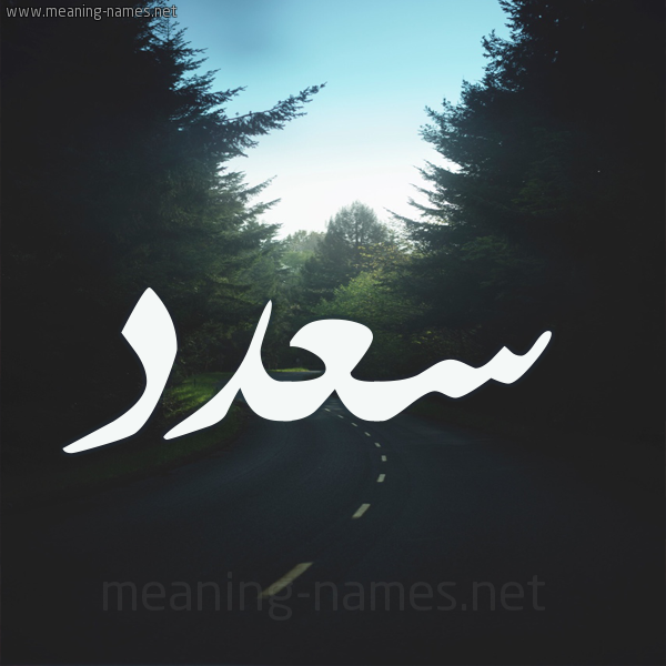 شكل 19 صوره طريق بين الشجر بخط رقعة صورة اسم سعدد Saad