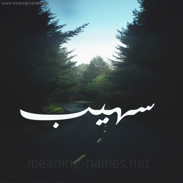 شكل 19 صوره طريق بين الشجر بخط رقعة صورة اسم سهيب SOUHAIB