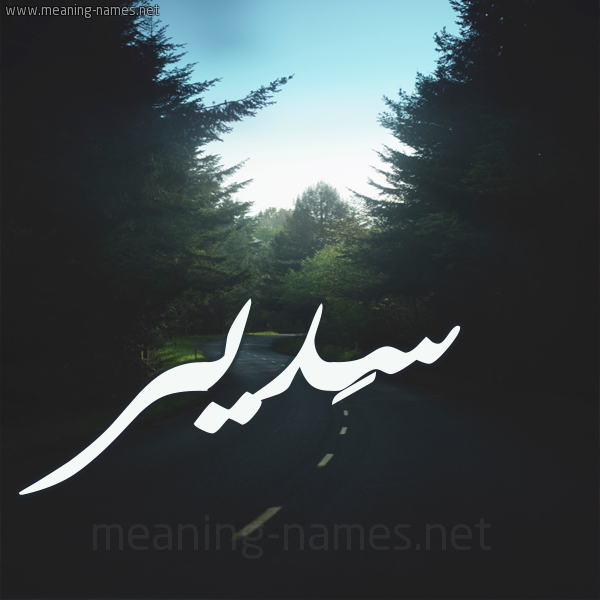 شكل 19 صوره طريق بين الشجر بخط رقعة صورة اسم سَدير Sadir