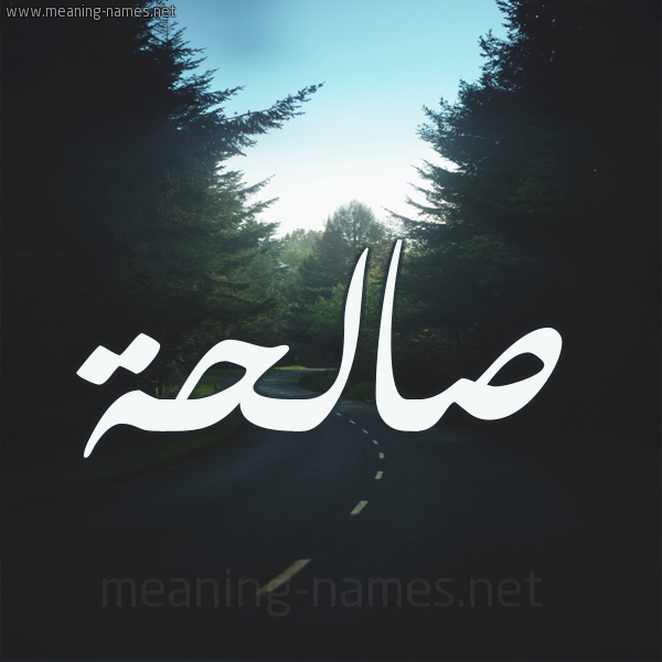 شكل 19 صوره طريق بين الشجر بخط رقعة صورة اسم صالحة Salha